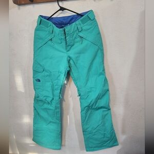 Womens Teal Snowboarding Pants Small